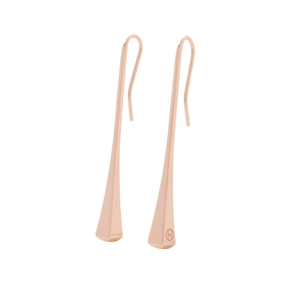 Hermes earrings, Clou de Forge, 18KPG pink gold. HERMES earrings